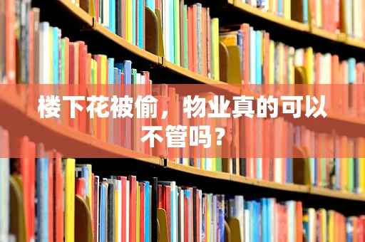 楼下花被偷，物业真的可以不管吗？