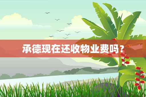 承德现在还收物业费吗？