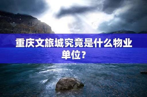 重庆文旅城究竟是什么物业单位？