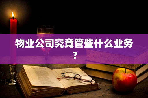 物业公司究竟管些什么业务？