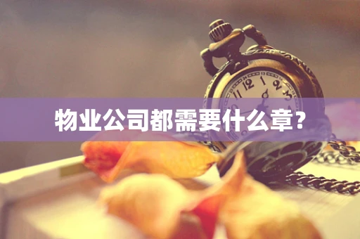 物业公司都需要什么章？