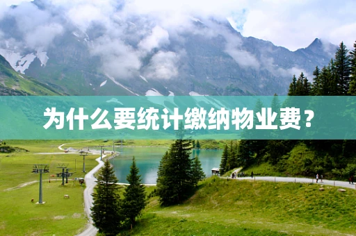 为什么要统计缴纳物业费？