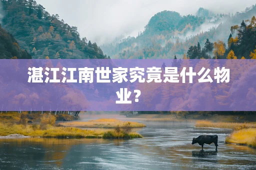 湛江江南世家究竟是什么物业？