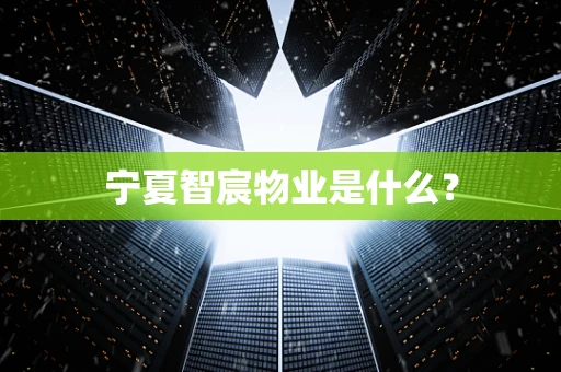 宁夏智宸物业是什么？