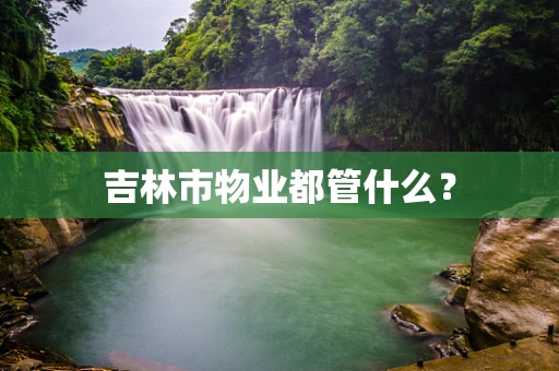 吉林市物业都管什么？