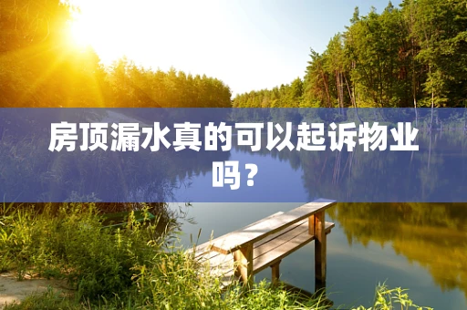 房顶漏水真的可以起诉物业吗？