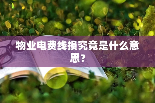 物业电费线损究竟是什么意思？