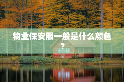 物业保安服一般是什么颜色？
