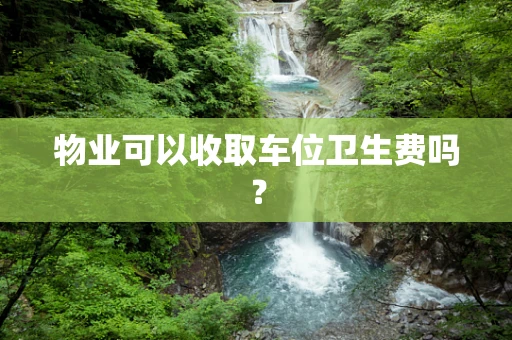 物业可以收取车位卫生费吗？