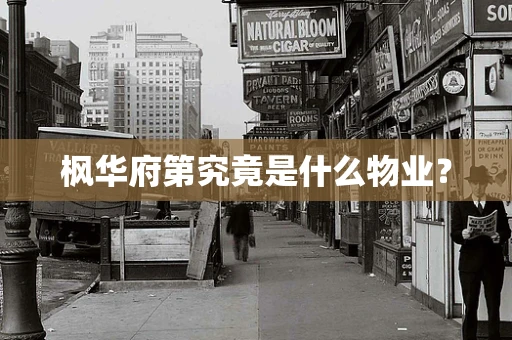 枫华府第究竟是什么物业？