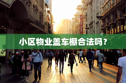 小区物业盖车棚合法吗？