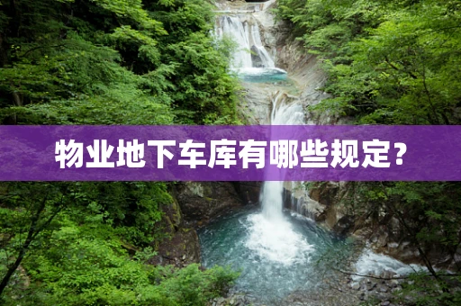 物业地下车库有哪些规定？