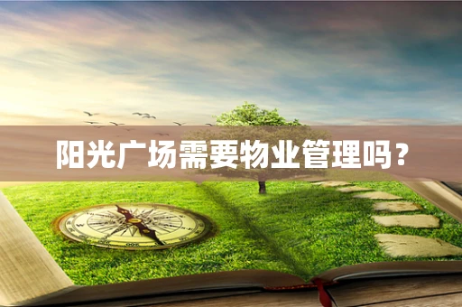 阳光广场需要物业管理吗？