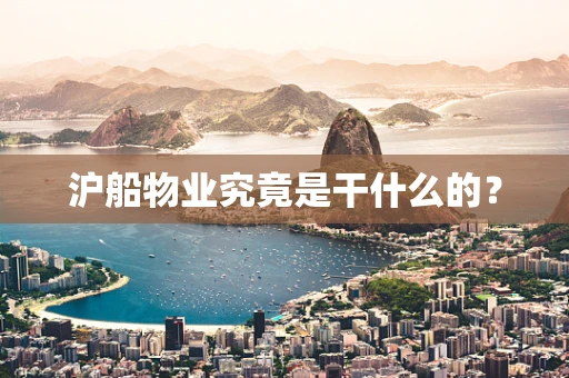 沪船物业究竟是干什么的？