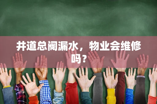 井道总阀漏水，物业会维修吗？