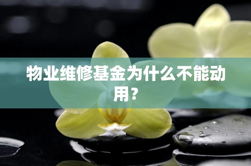 物业维修基金为什么不能动用？