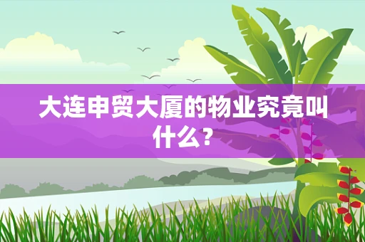大连申贸大厦的物业究竟叫什么？