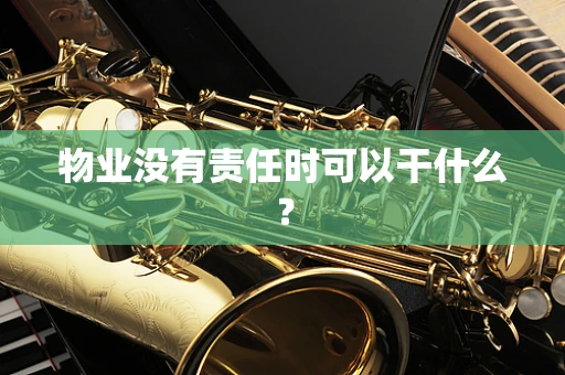 物业没有责任时可以干什么？