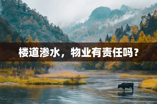 楼道渗水，物业有责任吗？