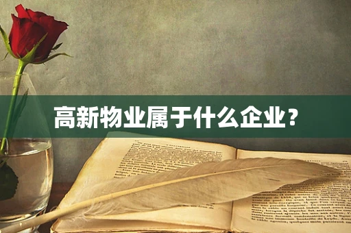 高新物业属于什么企业？