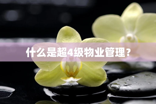 什么是超4级物业管理？