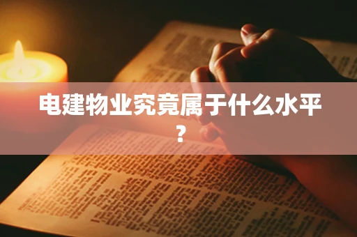 电建物业究竟属于什么水平？