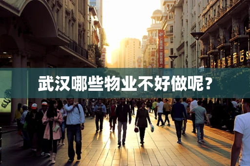 武汉哪些物业不好做呢？
