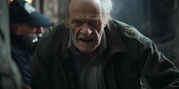 老人暴打物业人员算违法吗？